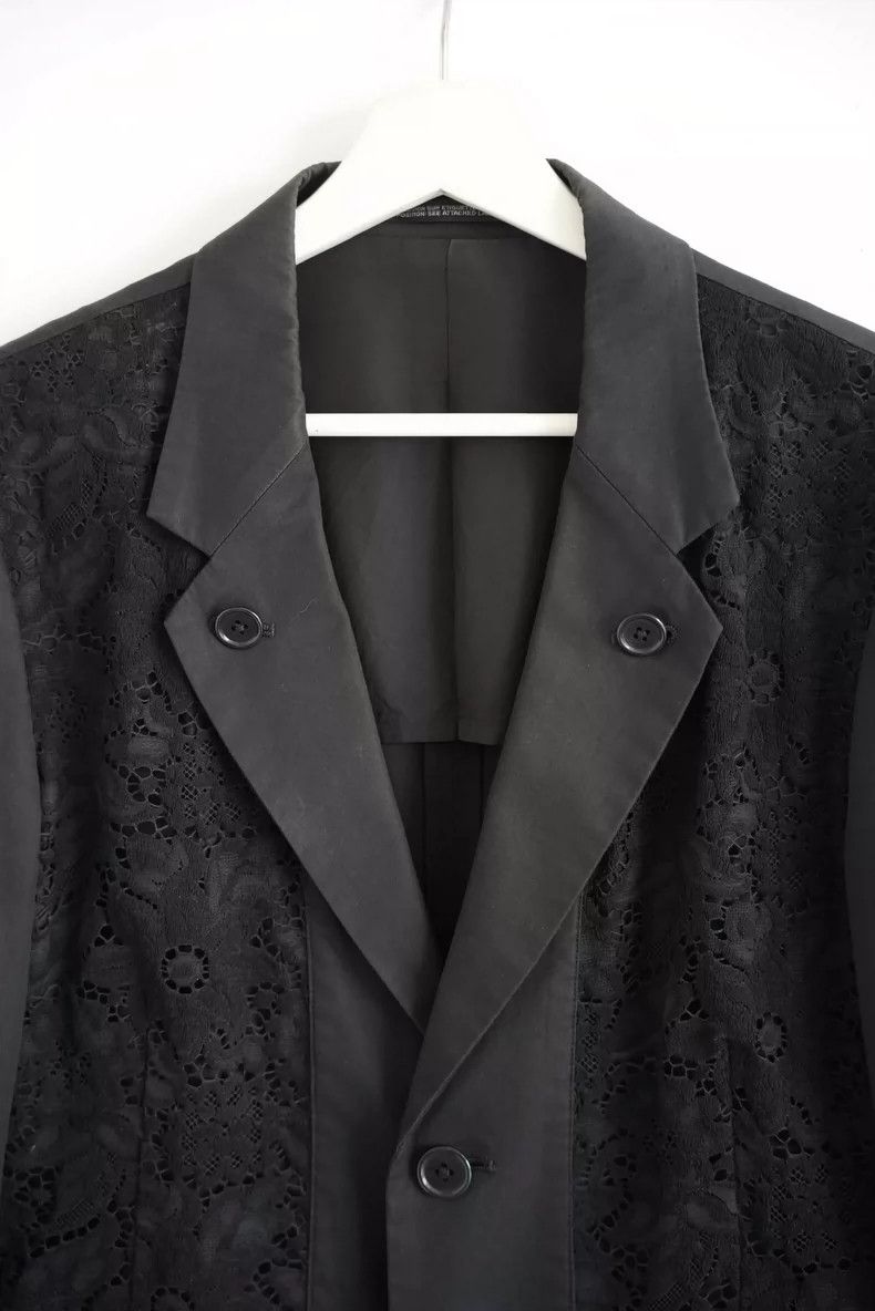 Yohji Yamamoto Yohji Yamamoto Lace Front Blazer Jacket Size US S / EU 44-46 / 1 - 3 Thumbnail