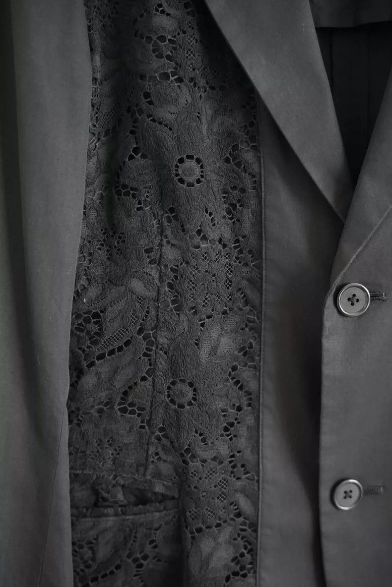 Yohji Yamamoto Yohji Yamamoto Lace Front Blazer Jacket Size US S / EU 44-46 / 1 - 4 Thumbnail