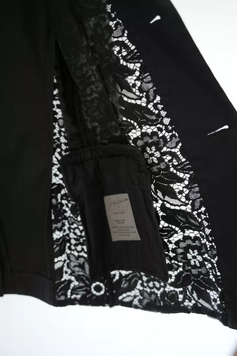 Yohji Yamamoto Yohji Yamamoto Lace Front Blazer Jacket Size US S / EU 44-46 / 1 - 5 Thumbnail