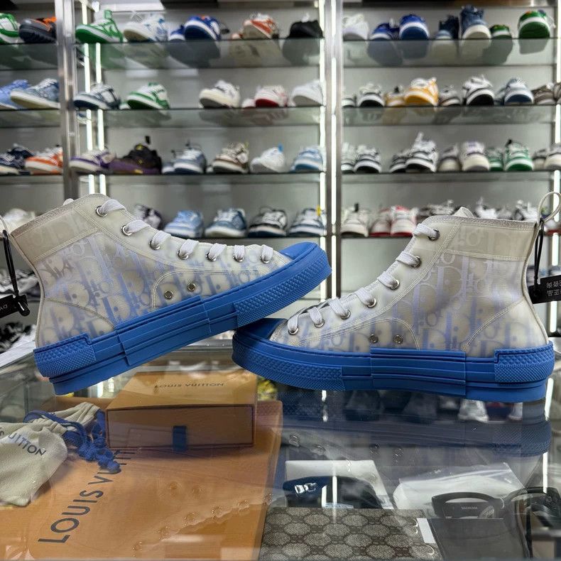Dior Dior B23 Sneakers White Blue Print Size 40 Size US 7 / EU 40 - 5 Thumbnail