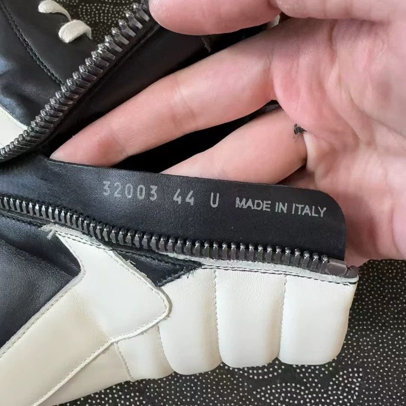 Rick Owens Rick Owens High Top Leather Sneakers Black Size US 10 / EU 43 - 6 Thumbnail