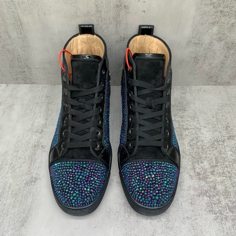 Christian Louboutin Christian Louboutin High Top Crystal Sneakers Size US 8 / EU 41 - 7 Thumbnail
