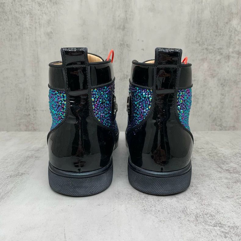 Christian Louboutin Christian Louboutin High Top Crystal Sneakers Size US 8 / EU 41 - 4 Thumbnail