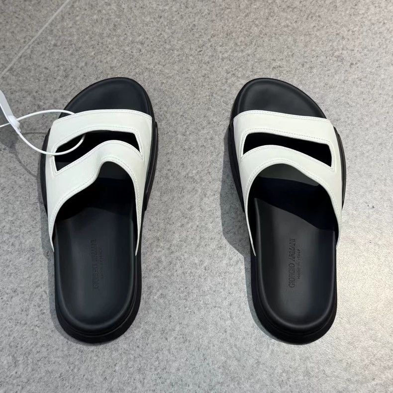 Emporio Armani Giorgio Armani Black and White Sandals Size US 9 / EU 42 - 5 Thumbnail