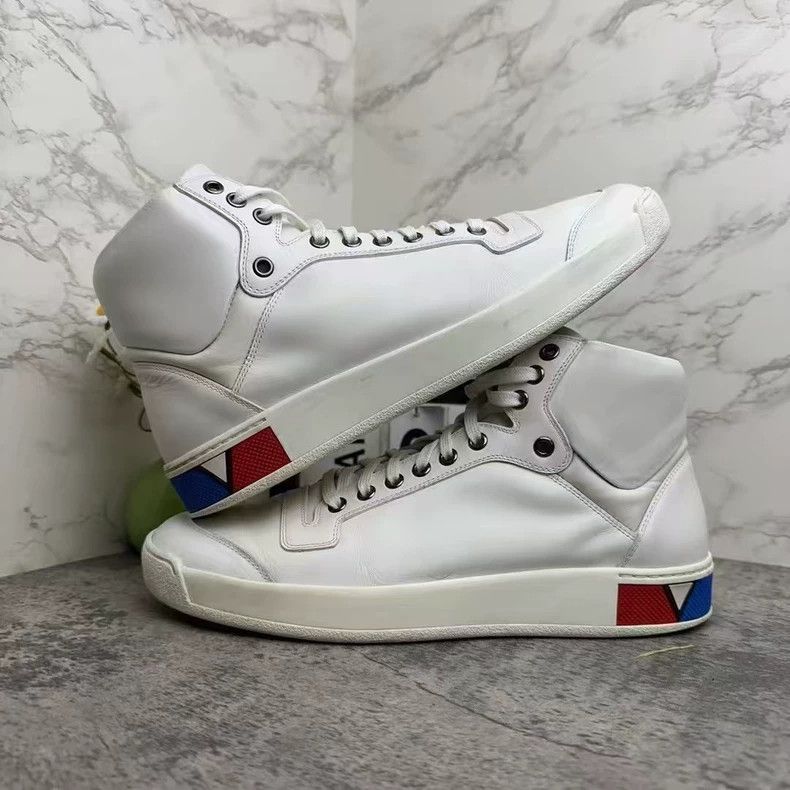 Louis Vuitton LV White Limited Edition High-Top Sneakers Size US 9.5 / EU 42-43 - 4 Thumbnail