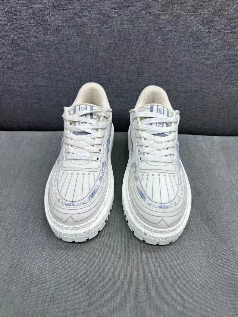 Dior Dior White and Blue Sneakers 38 Size Size US 7 / EU 40 - 4 Thumbnail