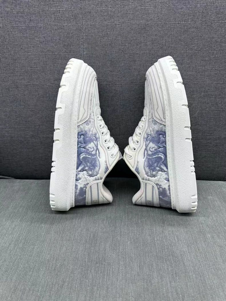 Dior Dior White and Blue Sneakers 38 Size Size US 7 / EU 40 - 3 Thumbnail
