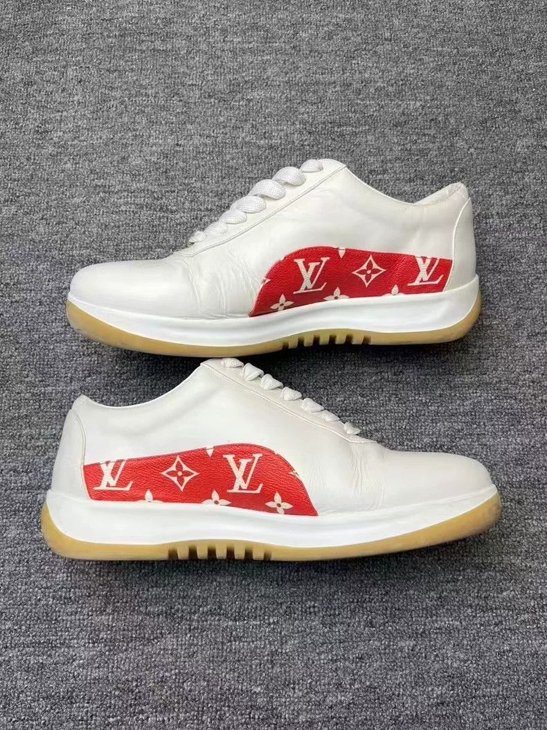 Louis Vuitton LV Supreme Collaborative Limited Edition Sneakers Size US 8.5 / EU 41-42 - 4 Thumbnail