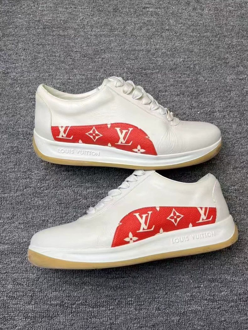 Louis Vuitton LV Supreme Collaborative Limited Edition Sneakers Size US 8.5 / EU 41-42 - 3 Thumbnail