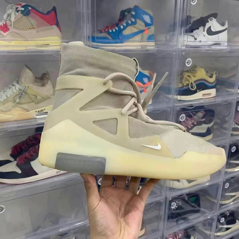 Fear of God Fog Oat Color High Top Sneakers Size US 9.5 / EU 42-43 - 2 Thumbnail