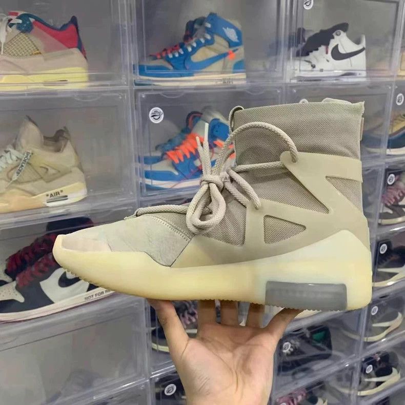 Fear of God Fog Oat Color High Top Sneakers Size US 9.5 / EU 42-43 - 3 Thumbnail