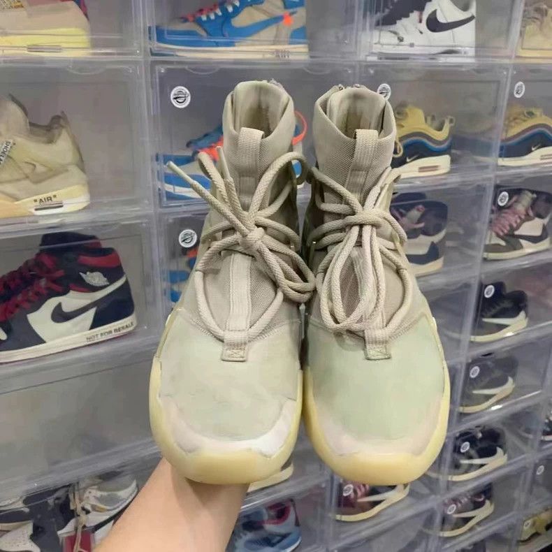 Fear of God Fog Oat Color High Top Sneakers Size US 9.5 / EU 42-43 - 5 Thumbnail