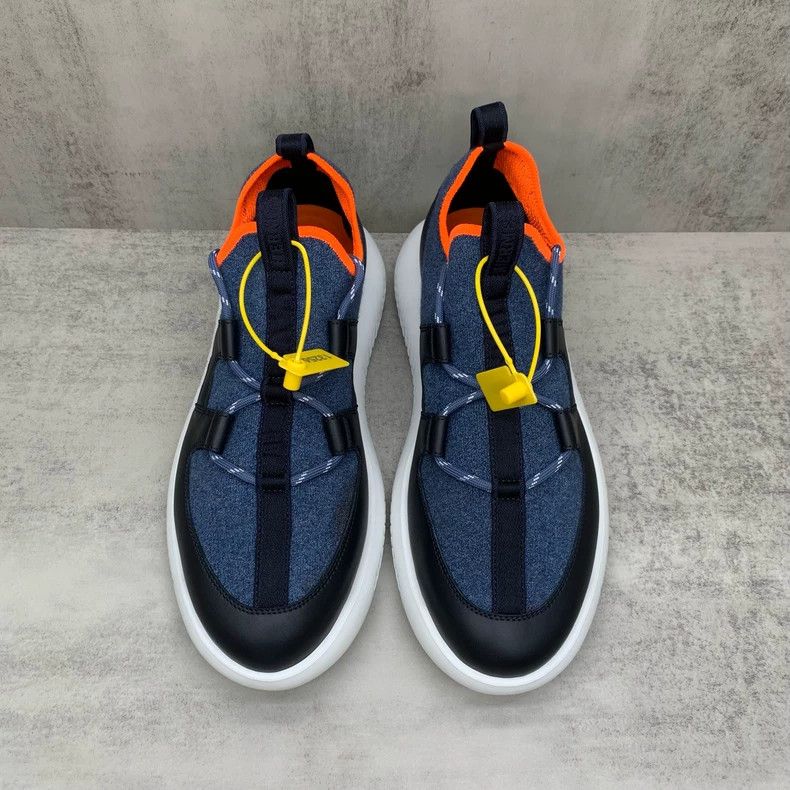 Hermes HERMES Duel Navy Casual Low-Top Shoes Size US 9 / EU 42 - 3 Thumbnail
