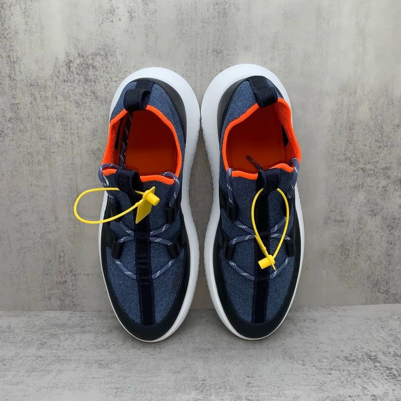 Hermes HERMES Duel Navy Casual Low-Top Shoes Size US 9 / EU 42 - 7 Thumbnail