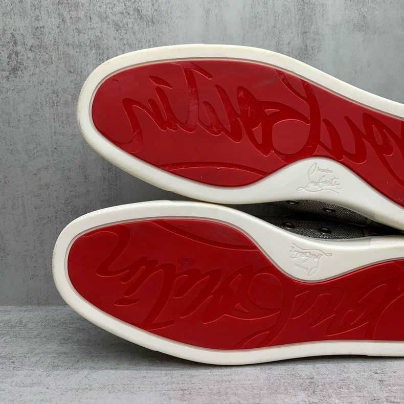 Christian Louboutin Christian Louboutin Silver Studded Sneakers Size 43.5 Size US 10.5 / EU 43-44 - 9 Thumbnail