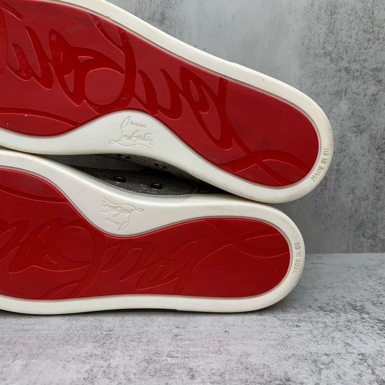 Christian Louboutin Christian Louboutin Silver Studded Sneakers Size 43.5 Size US 10.5 / EU 43-44 - 8 Thumbnail