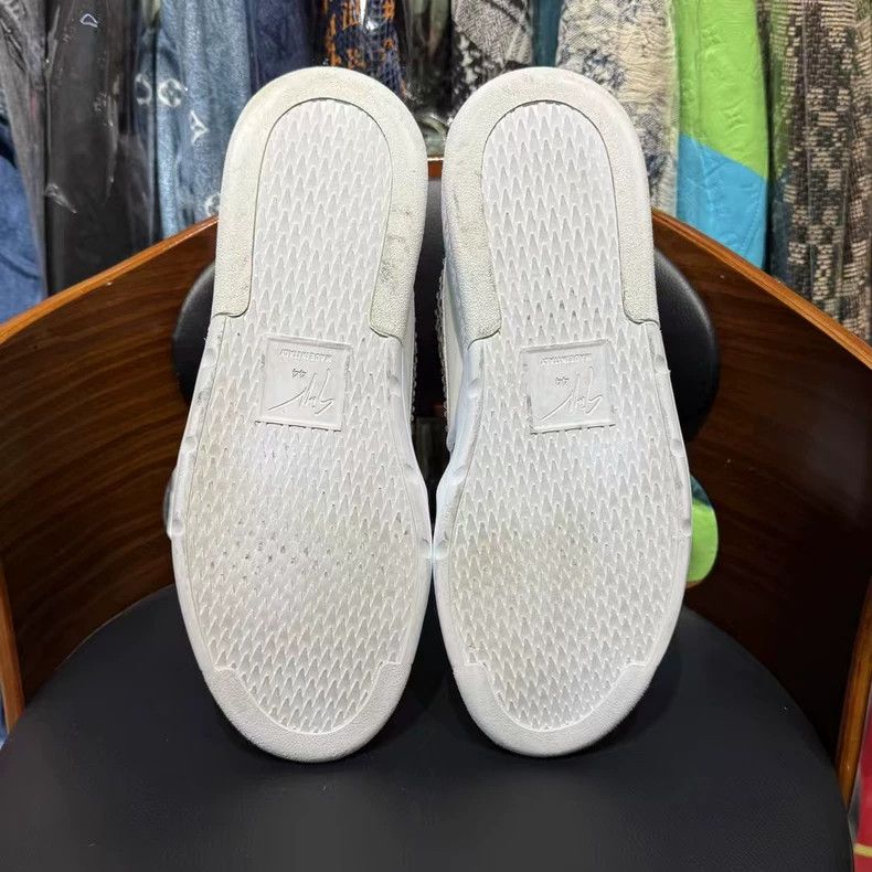 Goyard GZ Talon White Sneakers with Rhinestones Size US 10 / EU 43 - 9 Thumbnail