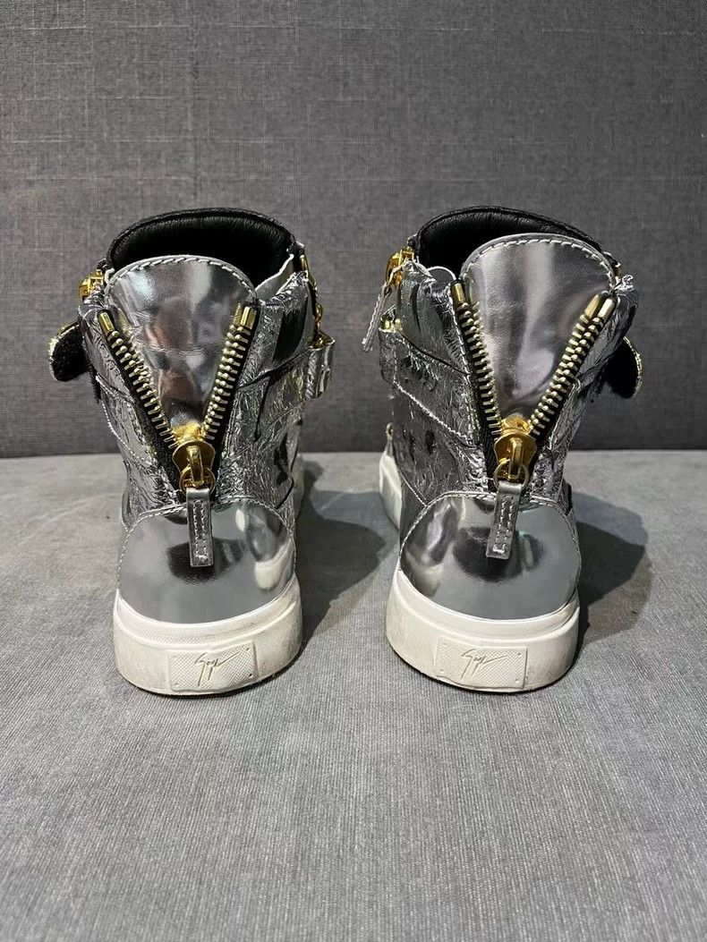 Giuseppe Zanotti Giuseppe Zanotti Limited Edition Silver Sneakers Size US 9 / EU 42 - 7 Thumbnail