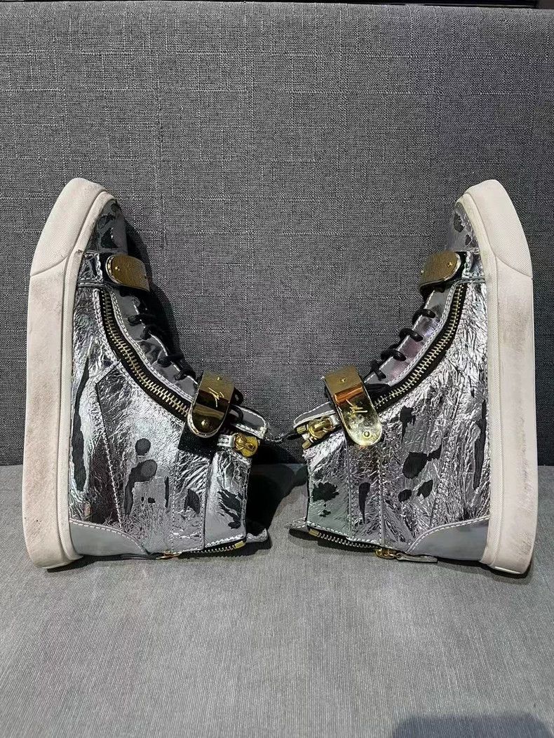 Giuseppe Zanotti Giuseppe Zanotti Limited Edition Silver Sneakers Size US 9 / EU 42 - 4 Thumbnail