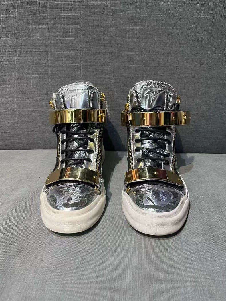 Giuseppe Zanotti Giuseppe Zanotti Limited Edition Silver Sneakers Size US 9 / EU 42 - 2 Thumbnail