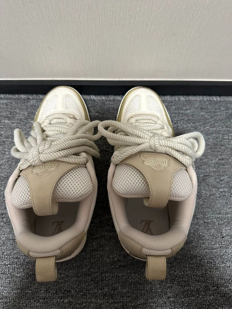 Louis Vuitton Louis Vuitton Beige Low-Top Sneakers Size US 10 / EU 43 - 5 Thumbnail