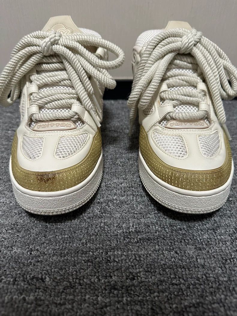 Louis Vuitton Louis Vuitton Beige Low-Top Sneakers Size US 10 / EU 43 - 3 Thumbnail