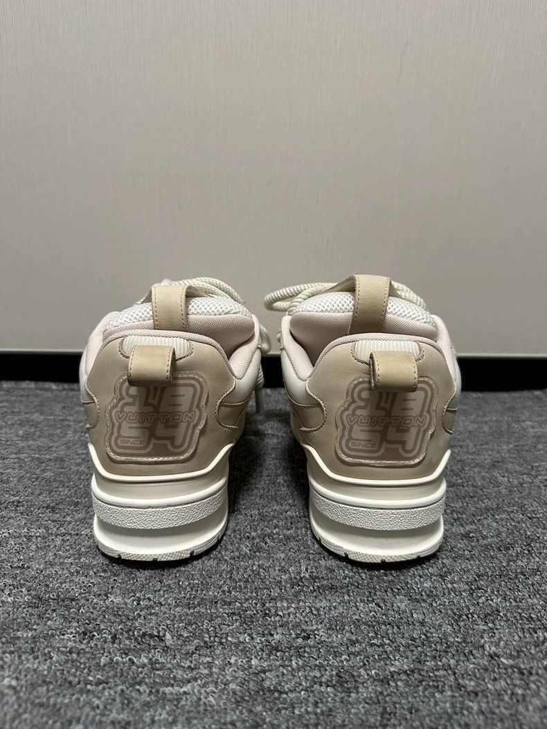 Louis Vuitton Louis Vuitton Beige Low-Top Sneakers Size US 10 / EU 43 - 4 Thumbnail