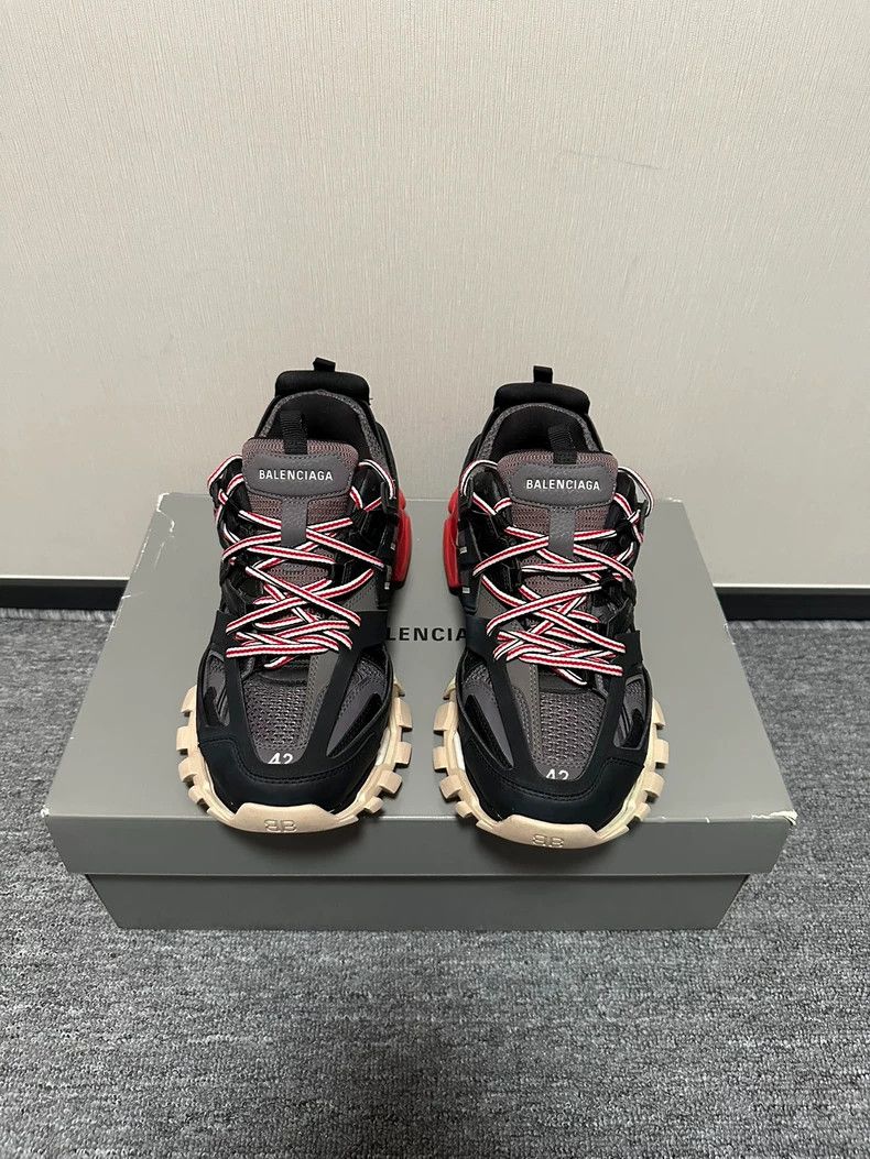 Balenciaga Balenciaga Track 3.0 Black Red Sneakers Size US 9 / EU 42 - 2 Thumbnail