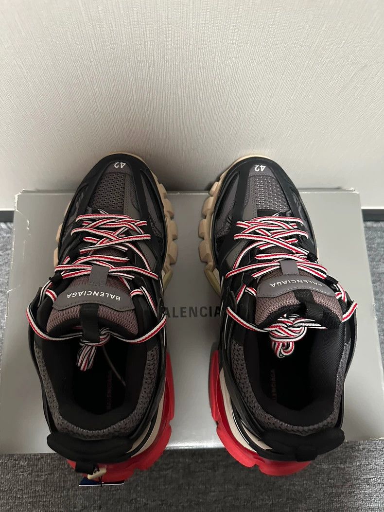 Balenciaga Balenciaga Track 3.0 Black Red Sneakers Size US 9 / EU 42 - 4 Thumbnail
