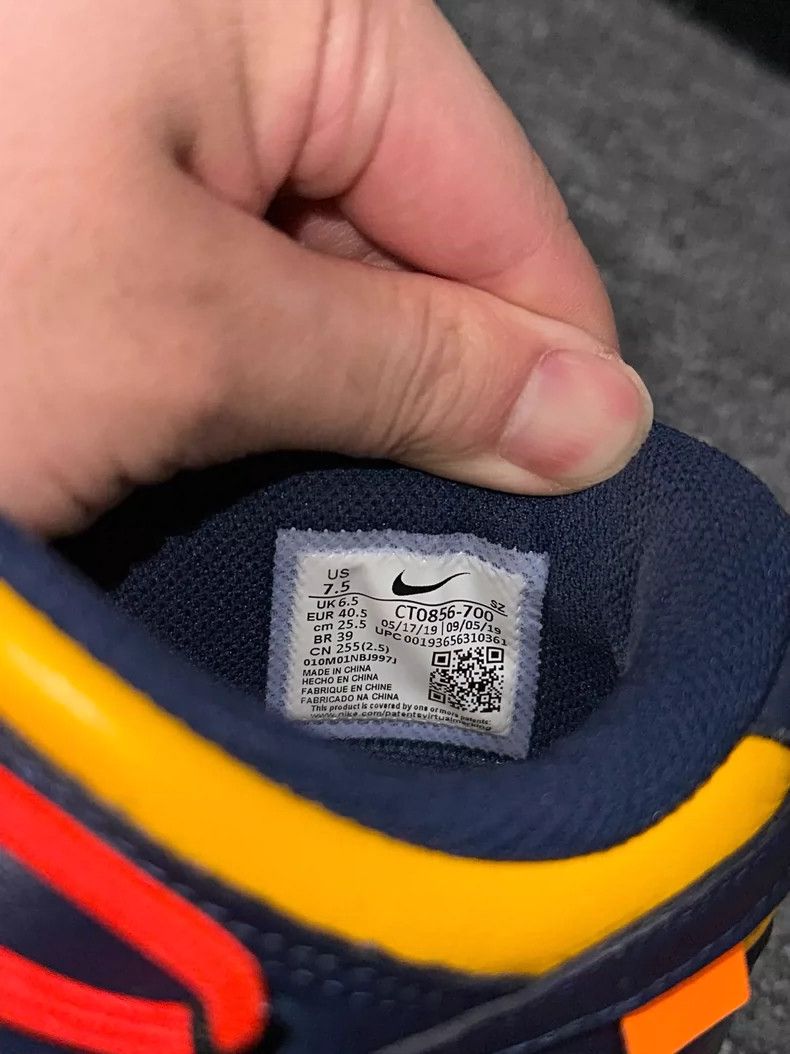 Off-White OW Dunk Black Obsidian Sneakers 40.5 Size Size US 8.5 / EU 41-42 - 8 Thumbnail