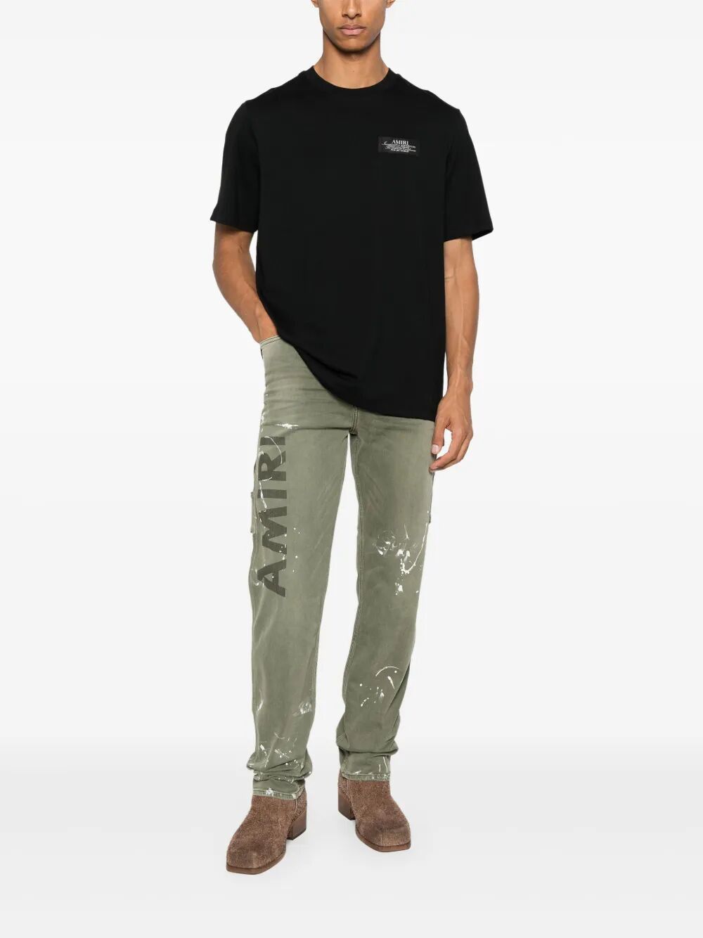 Amiri "AMIRI STENCIL" SLIM JEANS Size US 34 / EU 50 - 6 Thumbnail
