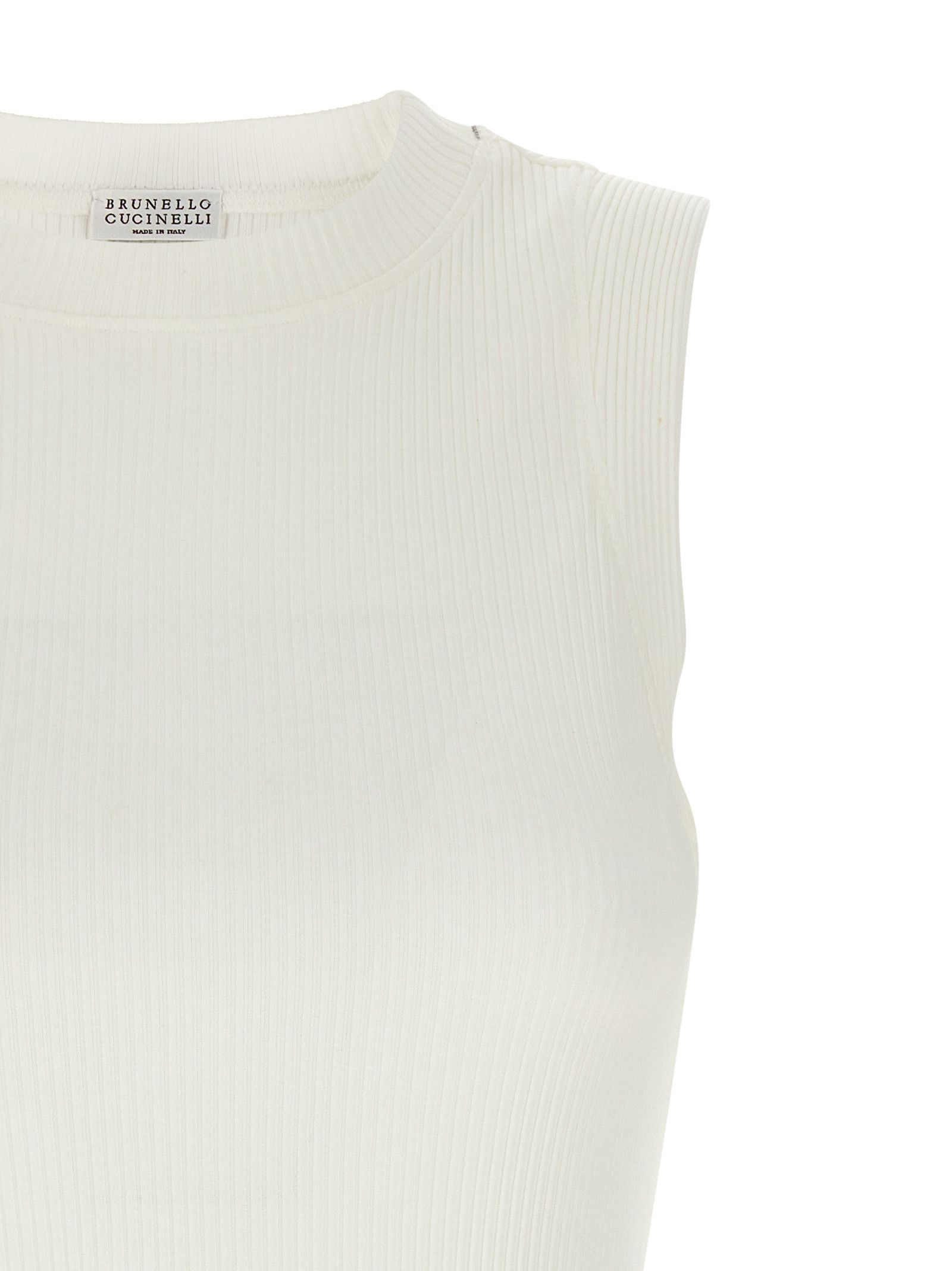 Brunello Cucinelli Ribbed Top Size XS / US 0-2 / IT 36-38 - 3 Thumbnail