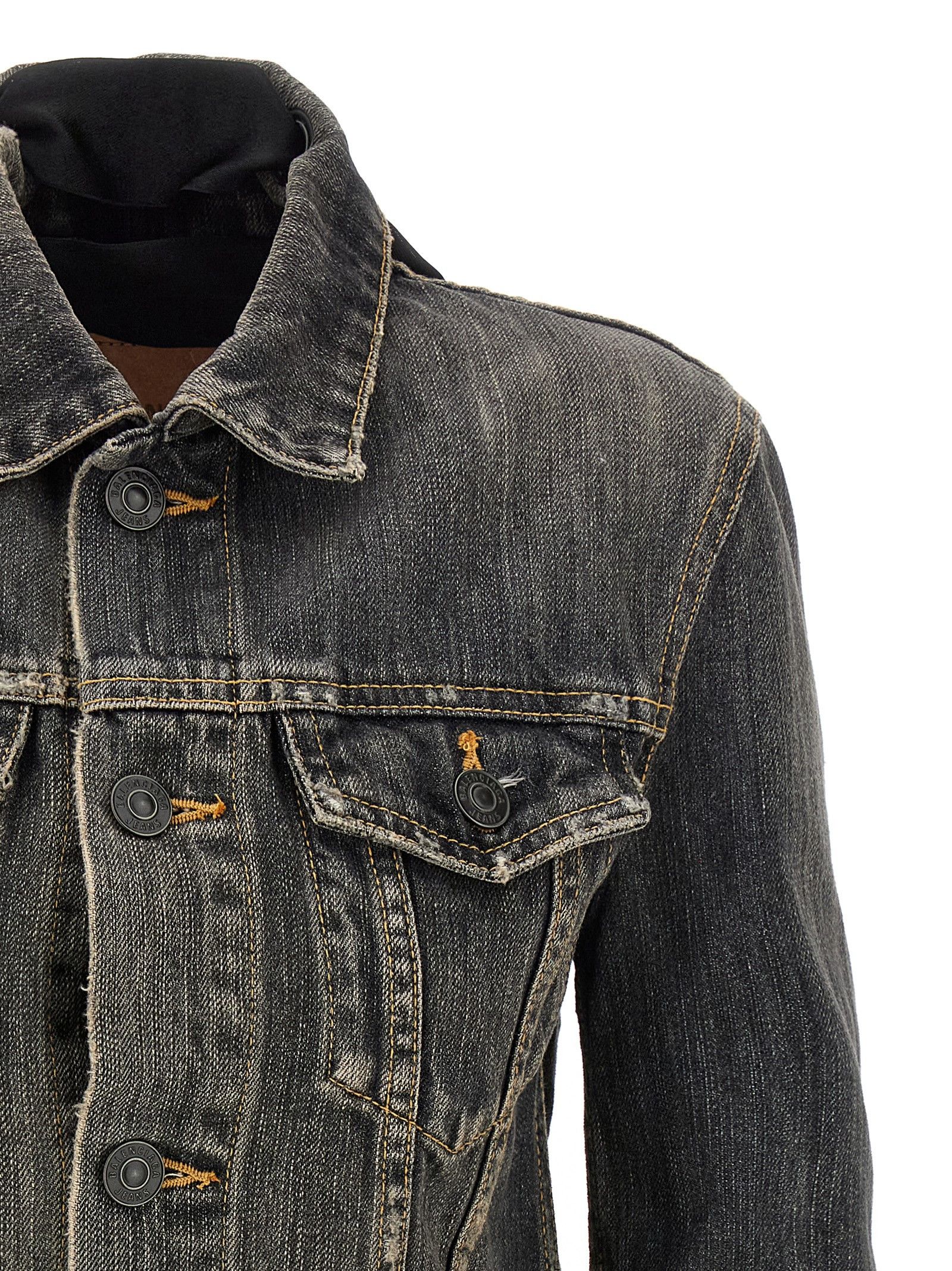 Balenciaga 'Lace Up' Denim Jacket Size XS / US 0-2 / IT 36-38 - 3 Thumbnail