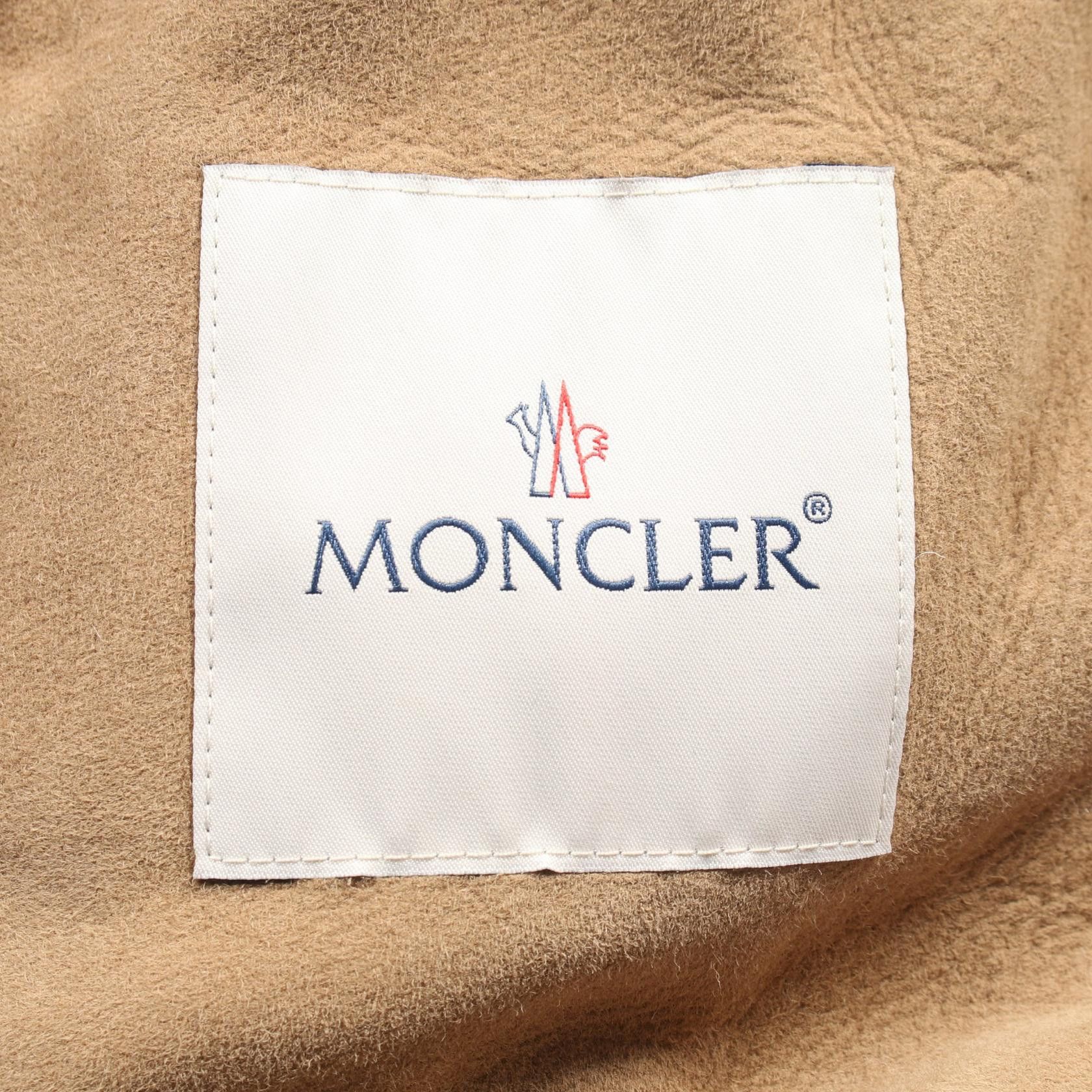 Moncler Moncler Moncler CURVAL Nylon Leather Down Jacket Leather Outerwear 1A00160 Size ONE SIZE - 3 Thumbnail
