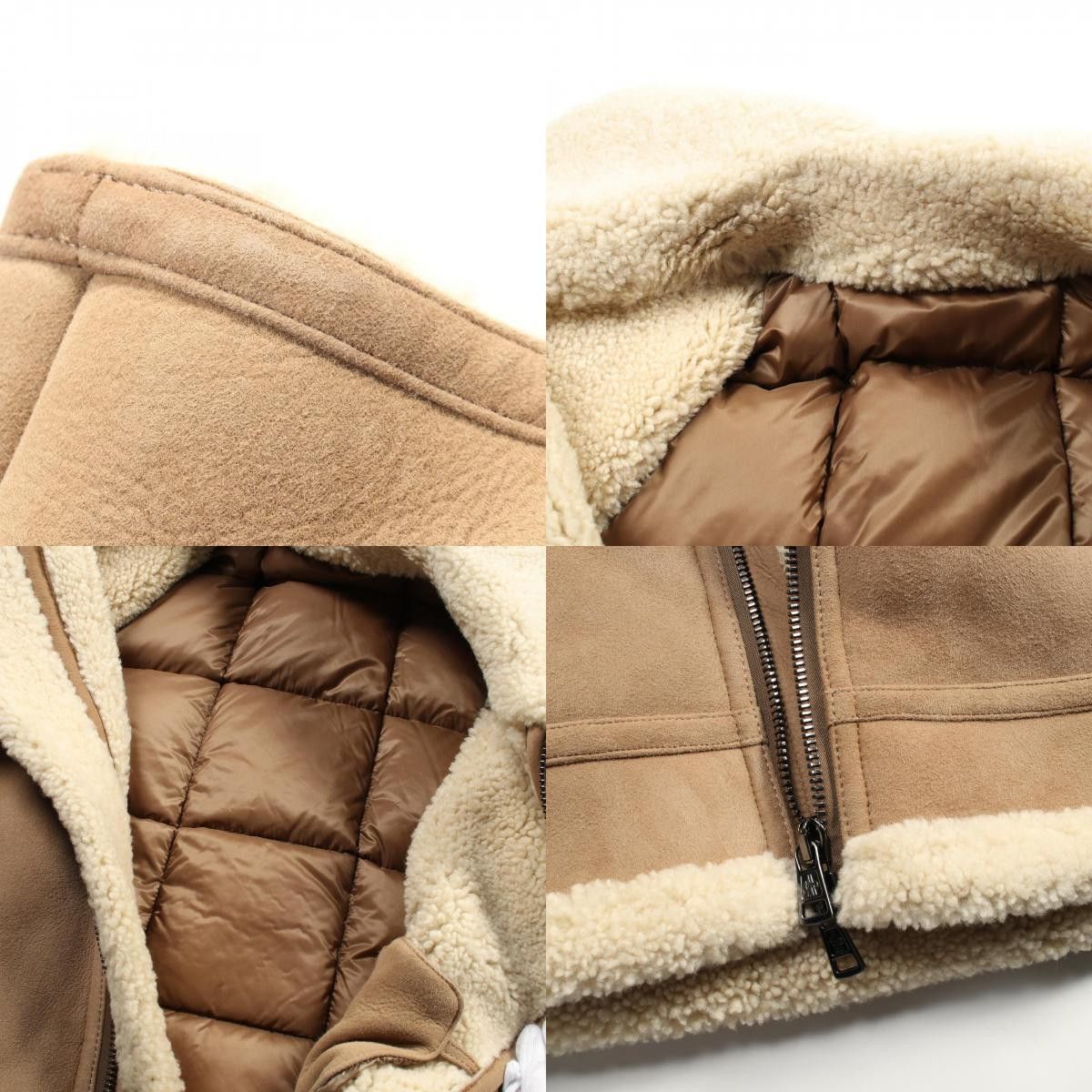 Moncler Moncler Moncler CURVAL Nylon Leather Down Jacket Leather Outerwear 1A00160 Size ONE SIZE - 10 Thumbnail