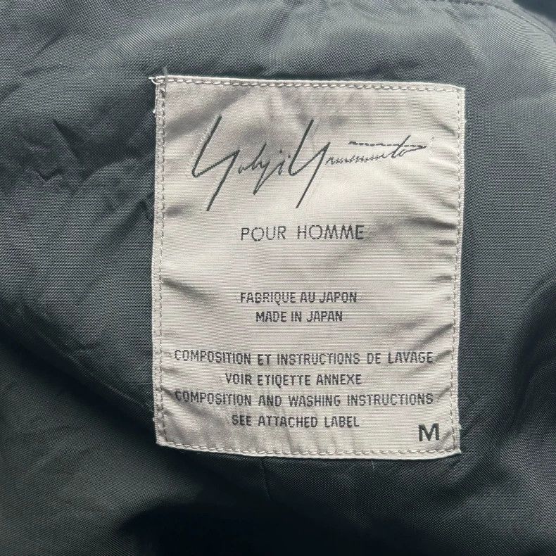 Yohji Yamamoto Yohji Yamamoto Black Wool Double-Breasted Jacket Size US M / EU 48-50 / 2 - 7 Thumbnail