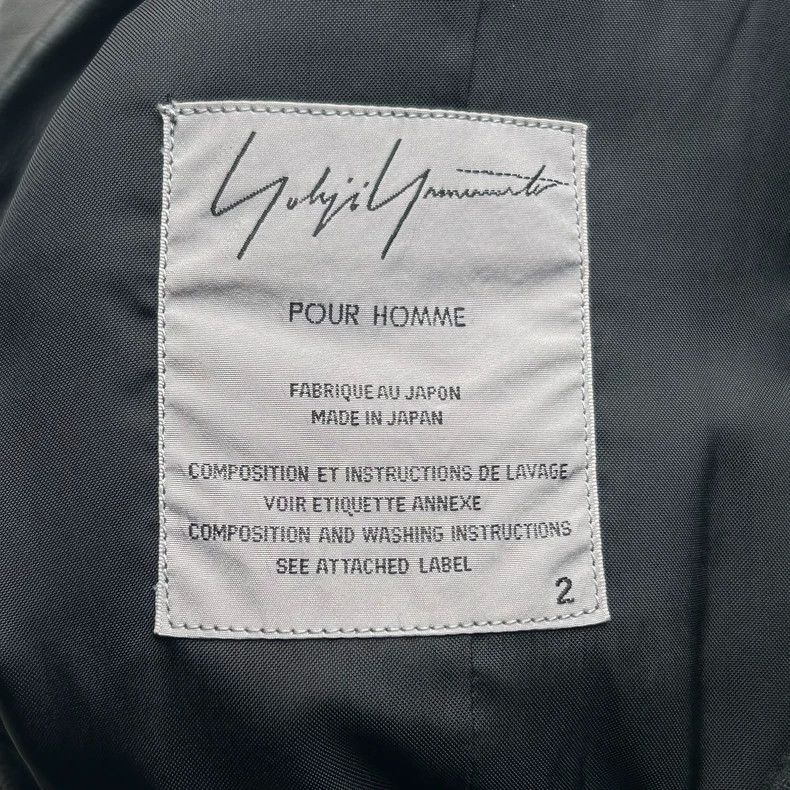 Yohji Yamamoto Yohji Yamamoto Double-Breasted Suit Jacket Size US S / EU 44-46 / 1 - 5 Thumbnail