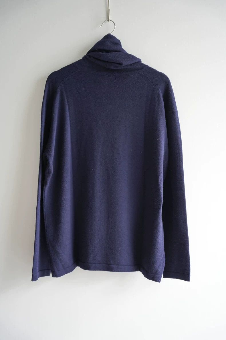 Yohji Yamamoto Yohji Yamamoto Long Sleeve T-Shirt in Dark Blue Size US M / EU 48-50 / 2 - 2 Thumbnail