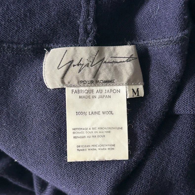 Yohji Yamamoto Yohji Yamamoto Long Sleeve T-Shirt in Dark Blue Size US M / EU 48-50 / 2 - 4 Thumbnail