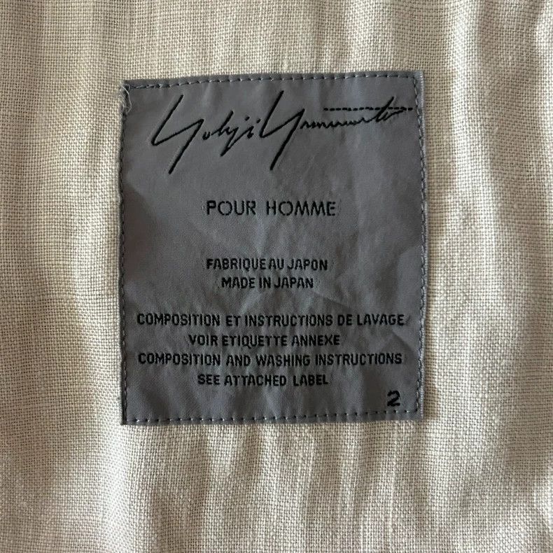 Yohji Yamamoto Yohji Yamamoto Linen Coat for Men Size US M / EU 48-50 / 2 - 4 Thumbnail