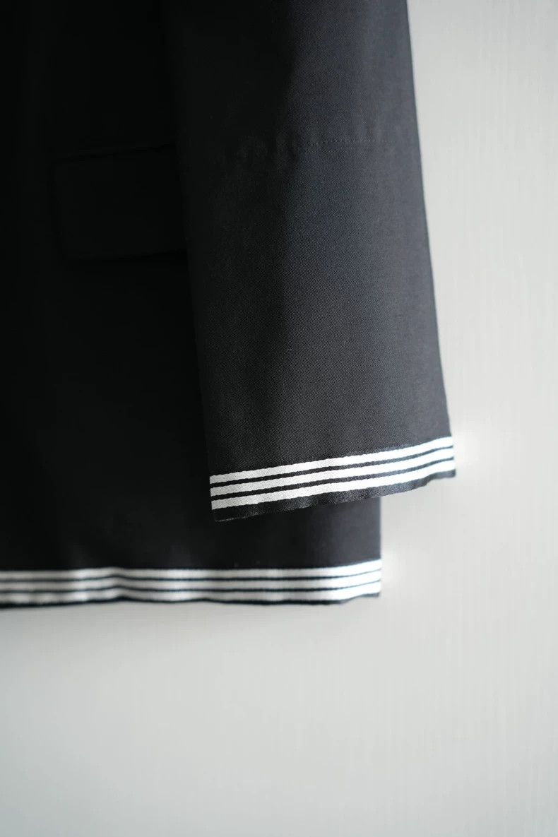 Yohji Yamamoto Yohji Yamamoto Black Stripe Blazer Jacket Size US L / EU 52-54 / 3 - 4 Thumbnail