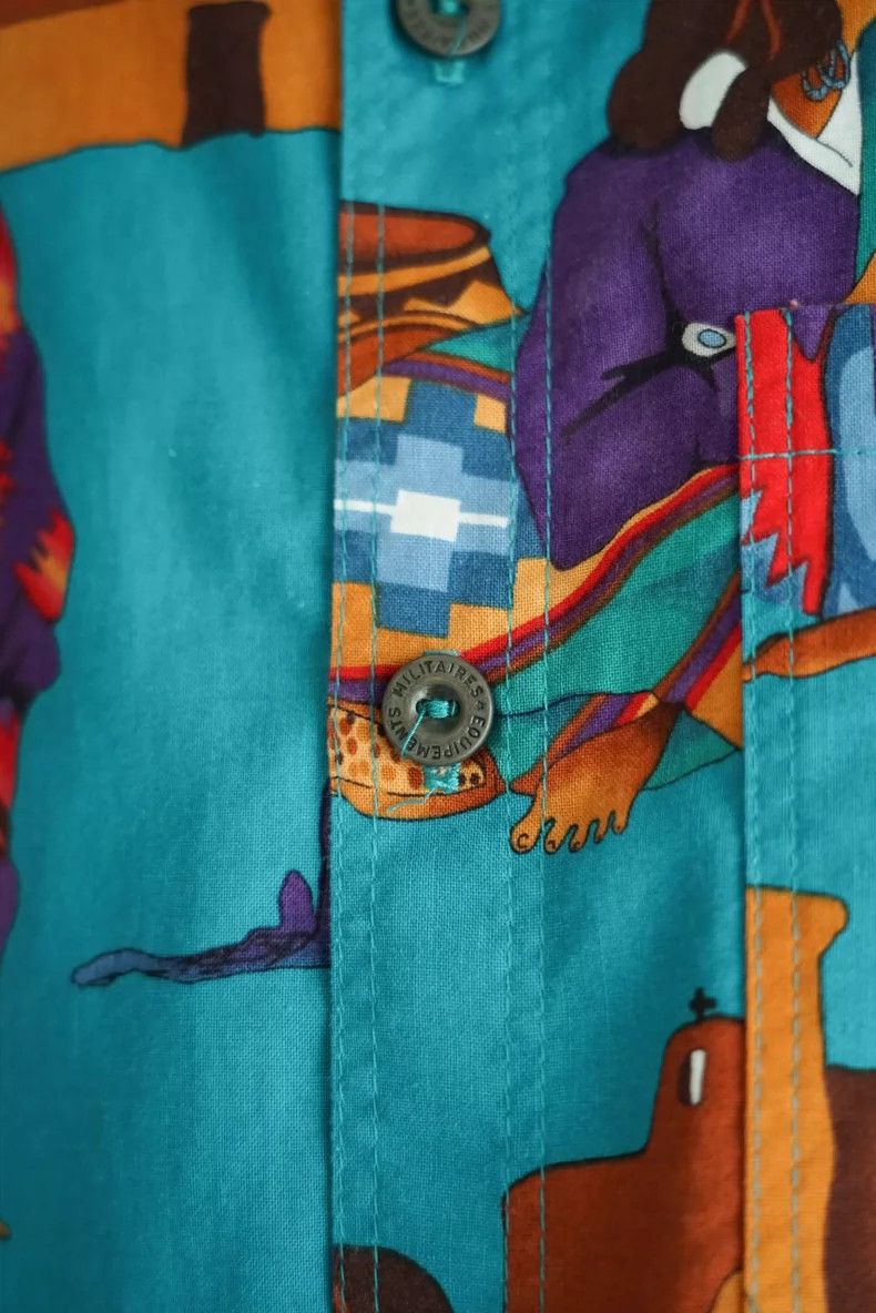 Yohji Yamamoto Yohji Yamamoto Indian Print Long Sleeve Shirt Size US M / EU 48-50 / 2 - 5 Thumbnail