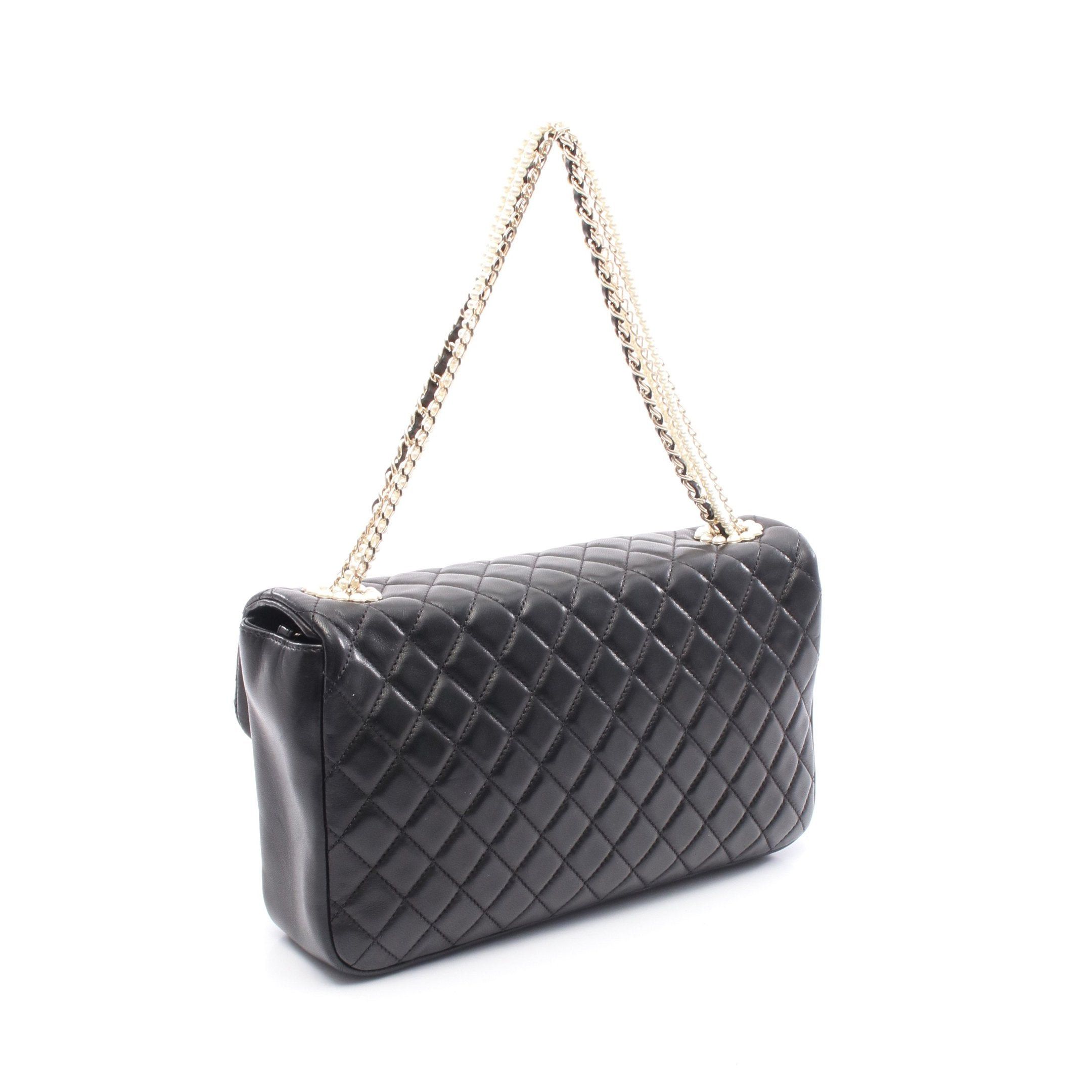 Chanel Chanel Westminster Matelasse 5 Connected Chain Shoulder Bag Lambskin Black Gold Hardware Fake Pearl Size ONE SIZE - 2 Thumbnail