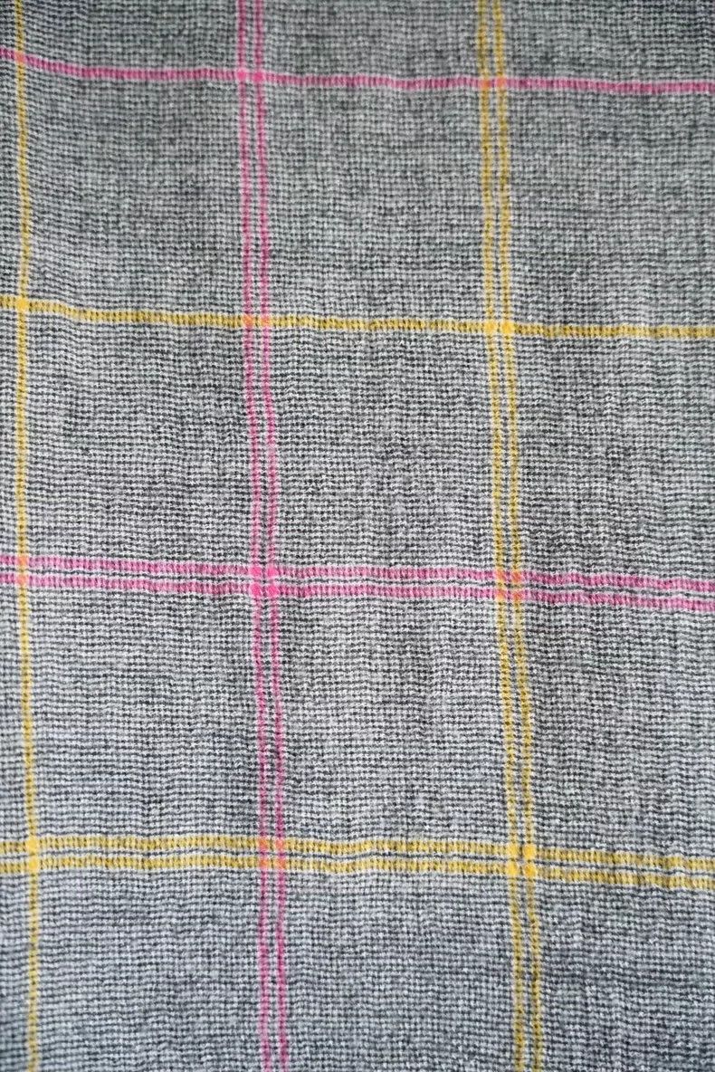 Yohji Yamamoto Yohji Yamamoto Vintage Plaid Wool Scarf Size ONE SIZE - 2 Thumbnail