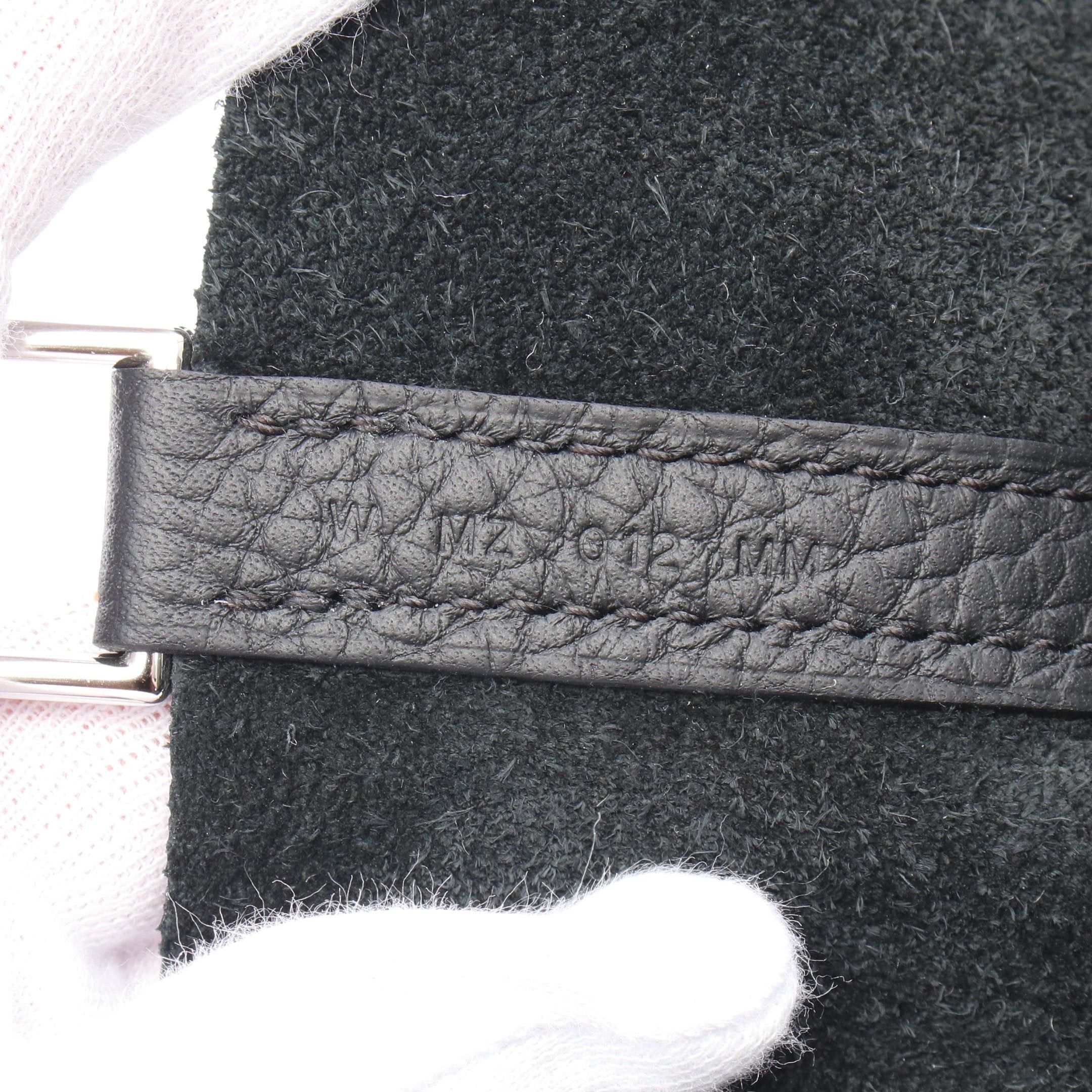 Hermes Hermes Picotane Lock Mm Handbag Clemence Leather Black Silver Hardware Double Engraved Size ONE SIZE - 5 Thumbnail