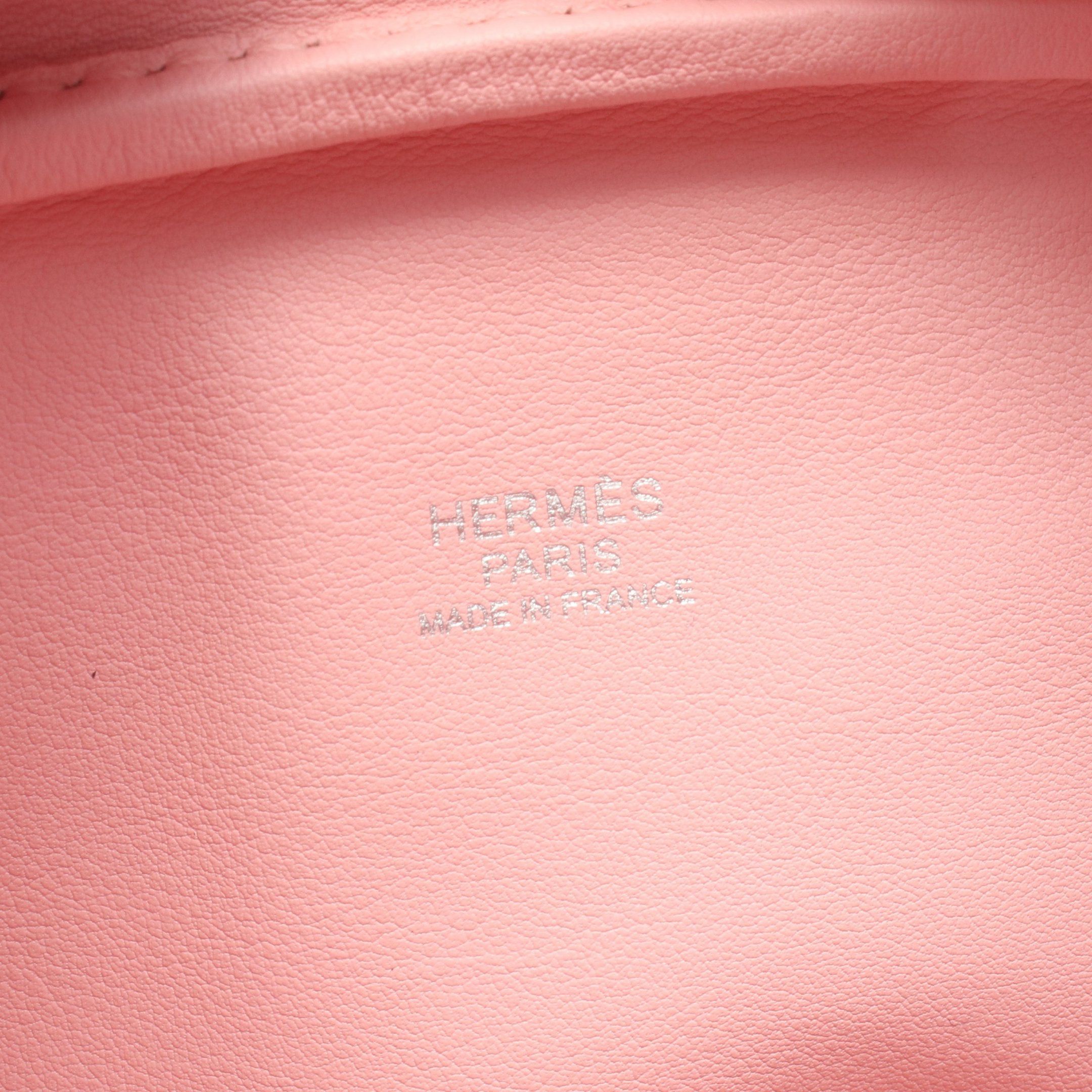 Hermes Hermes Mini Plume 20 Rose Sakura Handbag Veau Swift Pink Silver Hardware T Stamp Size ONE SIZE - 4 Thumbnail