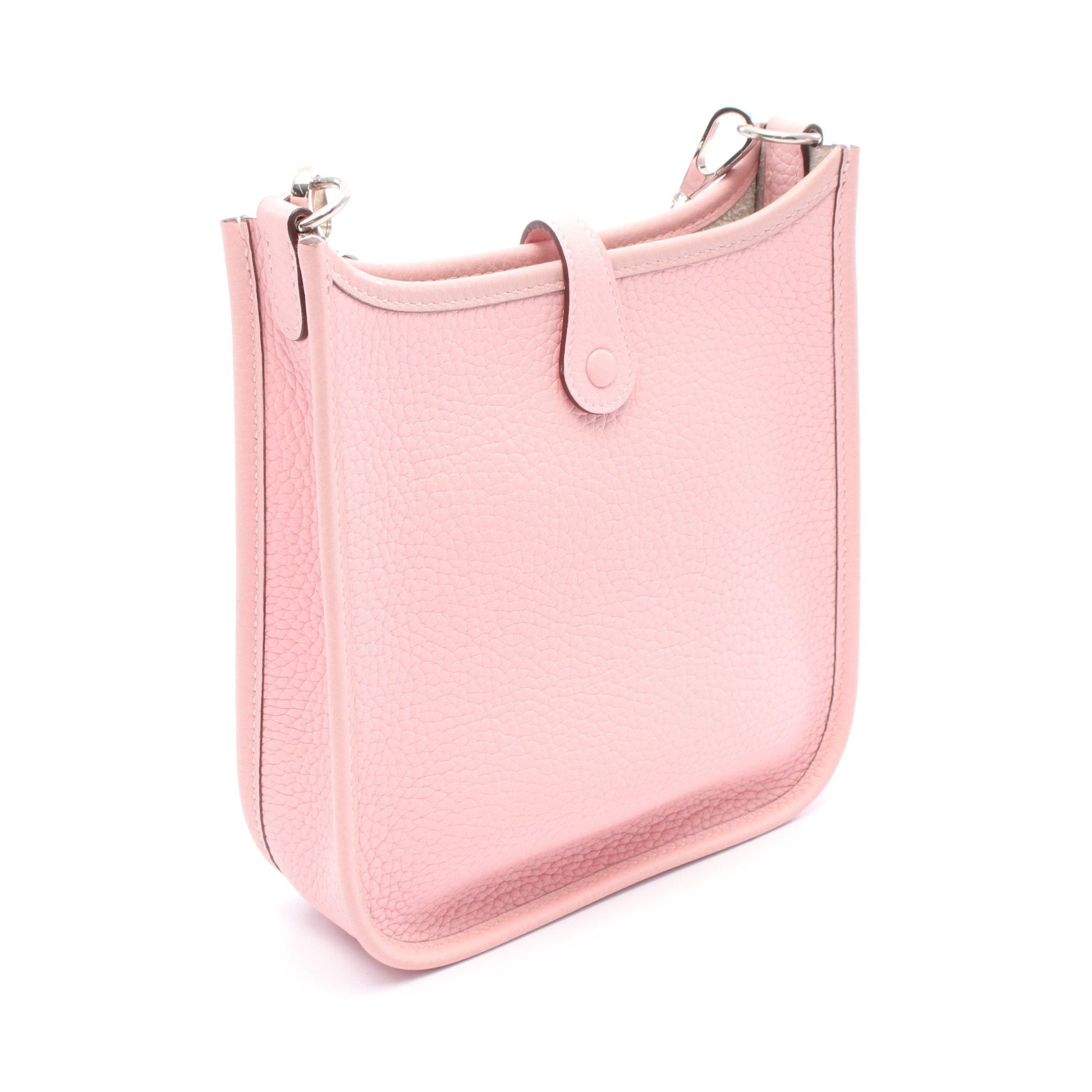 Hermes Hermes Evelyn Tpm Rose Sakura Shoulder Bag Clemence Leather Pink Silver Hardware X Stamp Size ONE SIZE - 2 Thumbnail