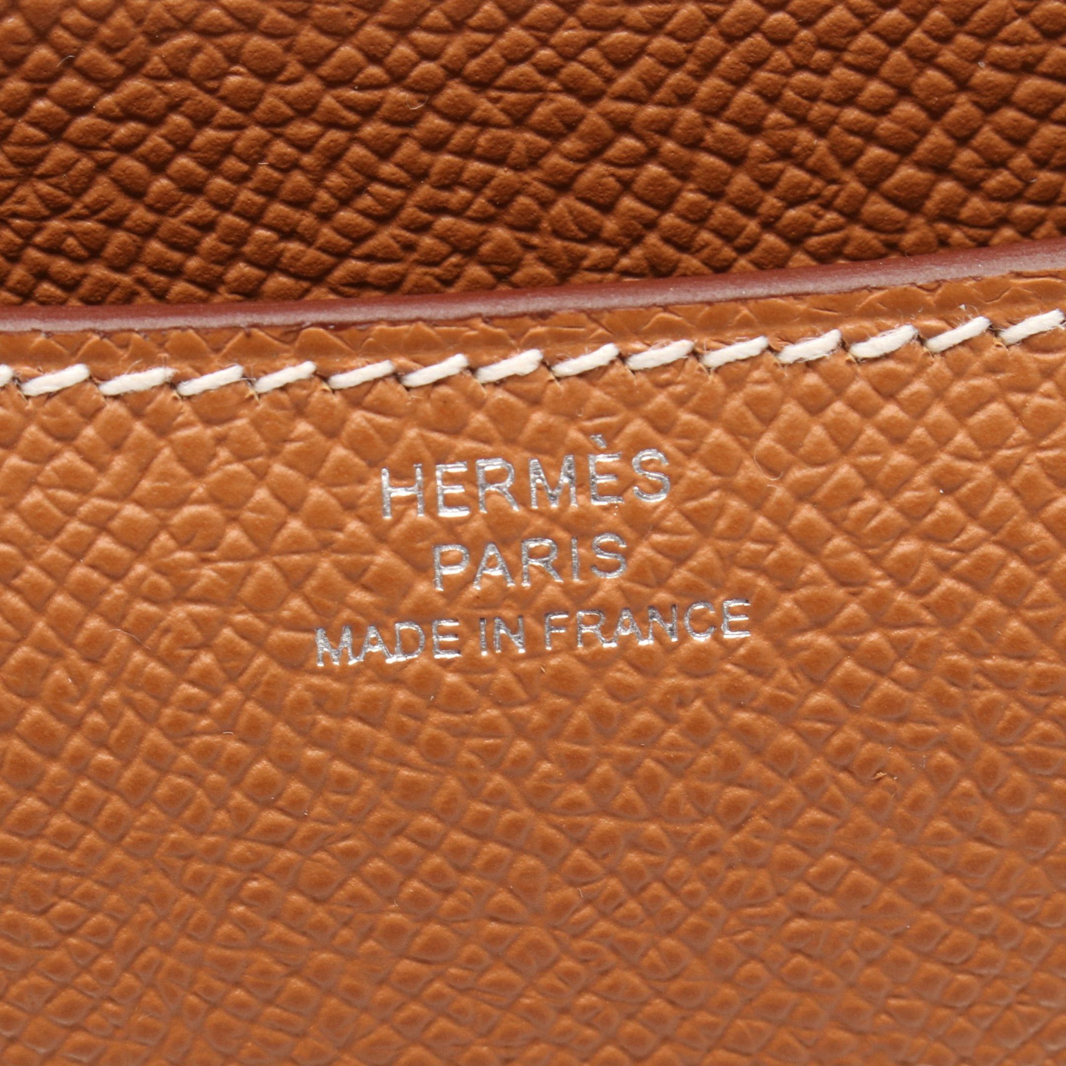 Hermes Hermes Constance 3 Mini Miroir Gold Shoulder Bag Veau Epsom Brown Silver Hardware K Stamp Size ONE SIZE - 4 Thumbnail