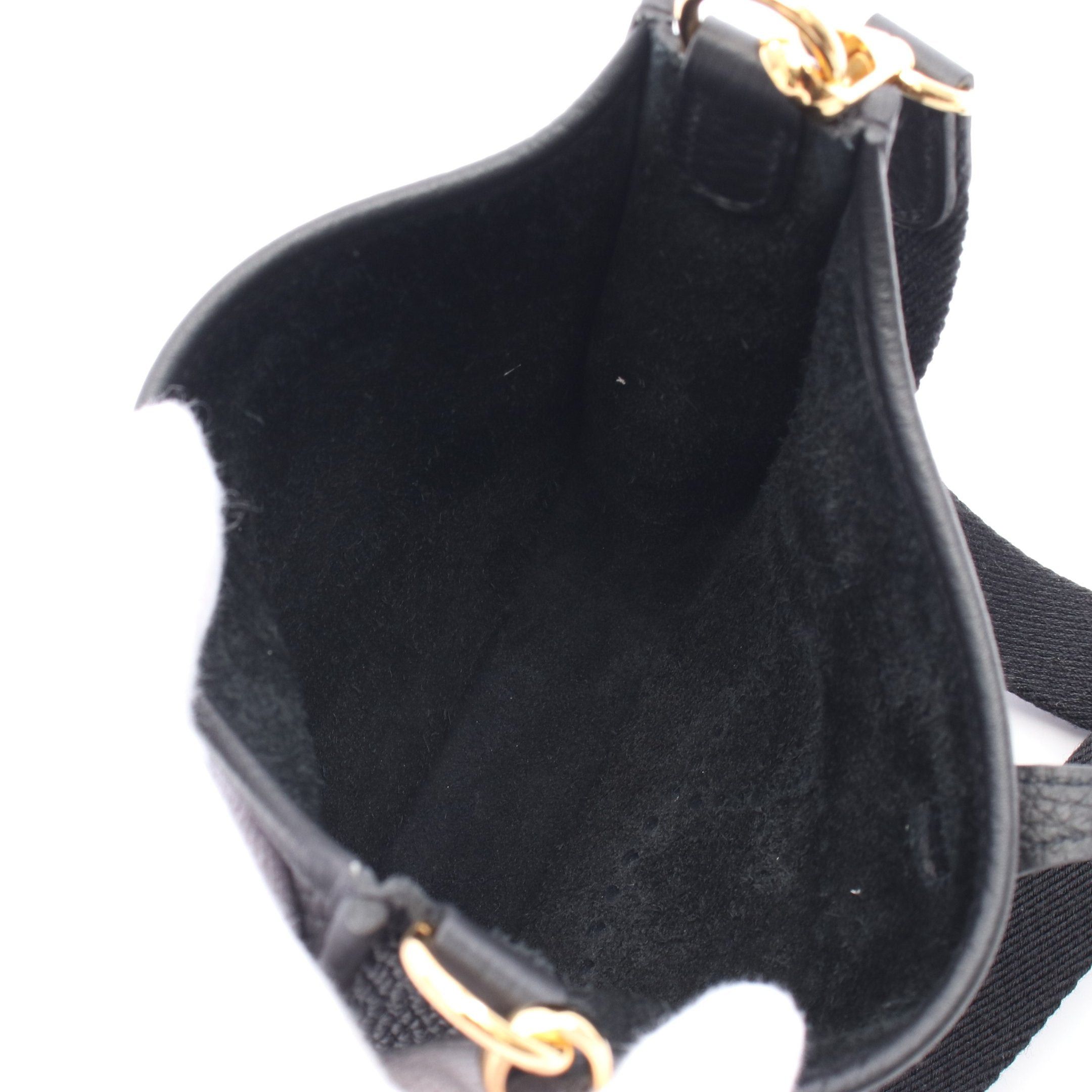 Hermes Hermes Evelyn Tpm Shoulder Bag Clemence Leather Black Gold Hardware Double Engraved Size ONE SIZE - 3 Thumbnail