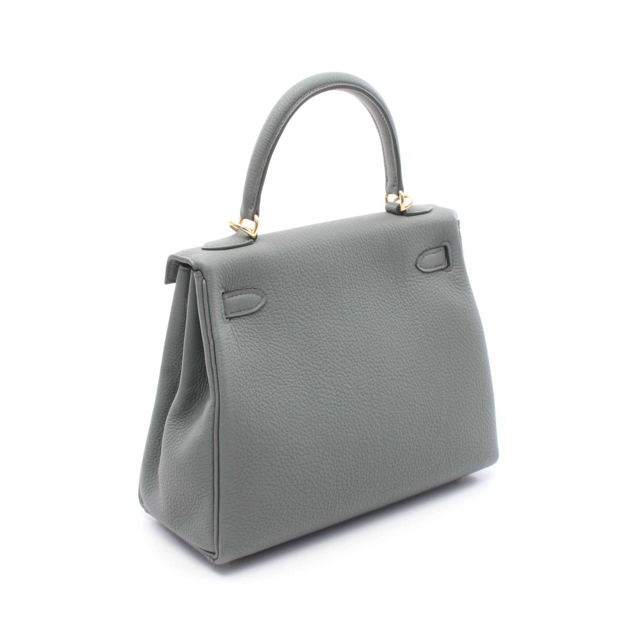 Hermes Hermes Kelly 25 Veil Amando Handbag Togo Gray Green Gold Hardware Inner Stitch K Stamp Size ONE SIZE - 2 Thumbnail